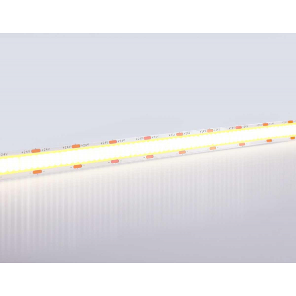 Светодиодная лента Ambrella Light GS4802 COB 616Led/19W m/ 24V IP20 4500K/ 5m*12mm*2mm (2 конт.) GS4802 Светодиодная лента Ambrella Light GS4802 COB 616Led/19W m/ 24V IP20 4500K/ 5m*12mm*2mm (2 конт.) GS4802