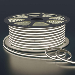 Светодиодная лента Apeyron 9W/m 240LED/m COB холодный белый 50М 10-112