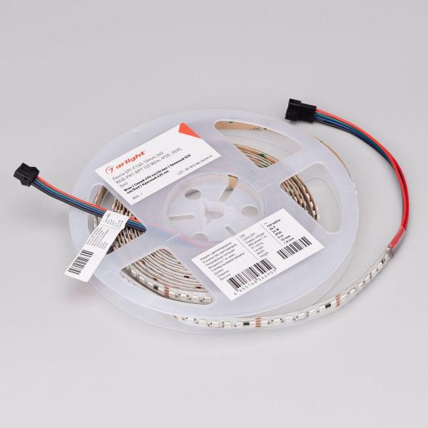Светодиодная лента Arlight Бегущий огонь 22W/m 140Led/m 3535SMD разноцветный 5M SPI-F140-10mm 24V RGB-PX7-BPT 043132 Светодиодная лента Arlight Бегущий огонь 22W/m 140Led/m 3535SMD разноцветный 5M SPI-F140-10mm 24V RGB-PX7-BPT 043132