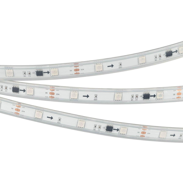 Светодиодная влагозащищенная лента Arlight 7,2W/m 30LED/m 5060SMD разноцветная 5M SPI-P-B30-12mm 12V RGB-PX3 026370(3) Светодиодная влагозащищенная лента Arlight 7,2W/m 30LED/m 5060SMD разноцветная 5M SPI-P-B30-12mm 12V RGB-PX3 026370(3)