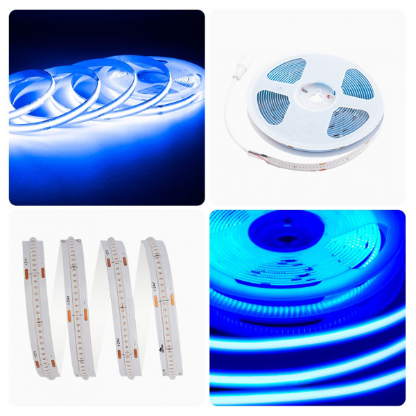 Светодиодная лента Apeyron 11W/m 352LED/m COB синий 3M 188ОО Светодиодная лента Apeyron 11W/m 352LED/m COB синий 3M 188ОО