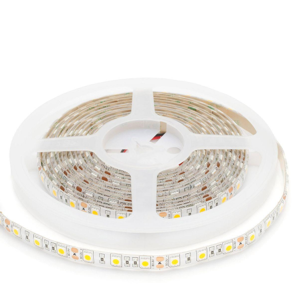 Светодиодная влагозащищенная лента OGM 14,4W/m 60LED/m 5050SMD теплый белый 5M LSE-156 Светодиодная влагозащищенная лента OGM 14,4W/m 60LED/m 5050SMD теплый белый 5M LSE-156