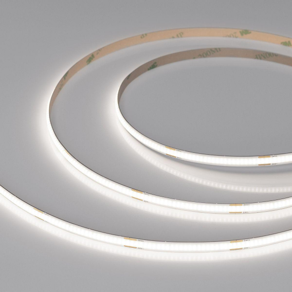 Светодиодная лента Arlight 6W/m 480Led/m CSP холодный белый 5M COB-X480-6mm 24V White6000 042034 Светодиодная лента Arlight 6W/m 480Led/m CSP холодный белый 5M COB-X480-6mm 24V White6000 042034