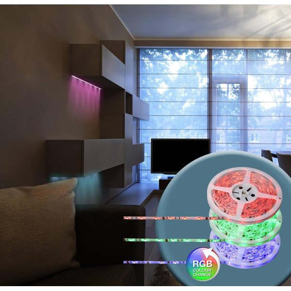 Светодиодная лента Globo 5M RGB 27W 38990 Светодиодная лента Globo 5M RGB 27W 38990