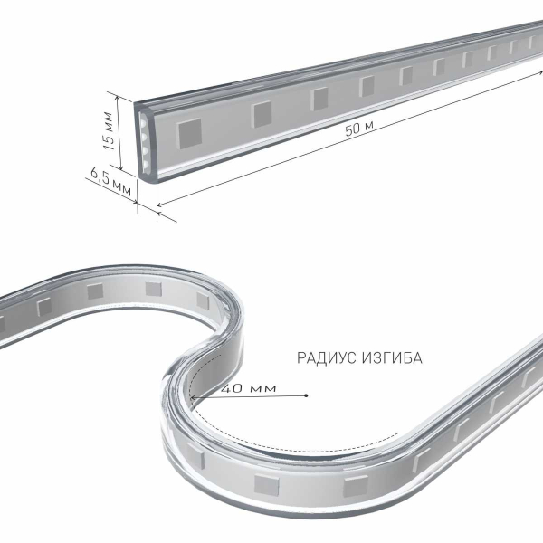 Светодиодная влагозащищенная лента Elektrostandard 11W/m 60LED/m 5050SMD RGB 50M a053641