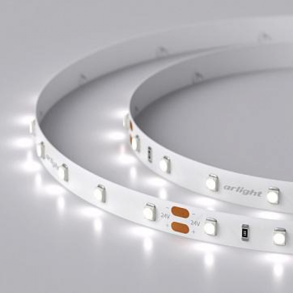 Светодиодная лента Arlight 4,8W/m 60LED/m 2835SMD белый 5M 011504(2) Светодиодная лента Arlight 4,8W/m 60LED/m 2835SMD белый 5M 011504(2)