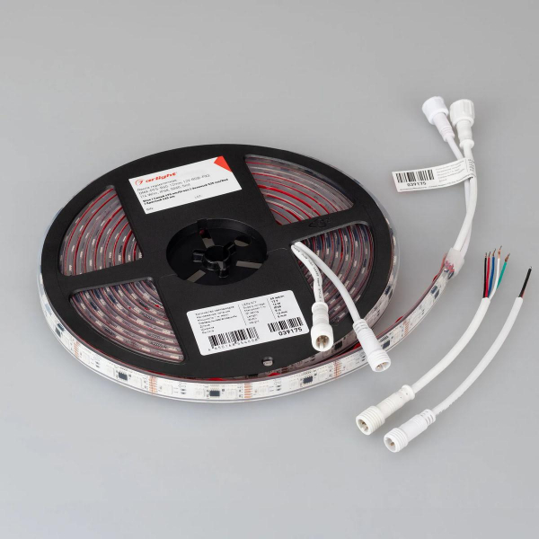 Светодиодная лента герметичная Arlight 14W/m 60LED/m 5060SMD разноцветный 5М DMX-PFS-B60-12mm 12V 039175 Светодиодная лента герметичная Arlight 14W/m 60LED/m 5060SMD разноцветный 5М DMX-PFS-B60-12mm 12V 039175