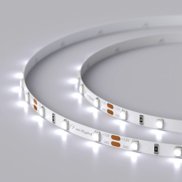 Светодиодная лента Arlight 4,8W/m 60LED/m 2835SMD холодный белый 5M RT-A60-5mm 12V Cool 8K 028610(2) Светодиодная лента Arlight 4,8W/m 60LED/m 2835SMD холодный белый 5M RT-A60-5mm 12V Cool 8K 028610(2)