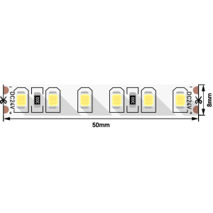 Светодиодная лента SWG 9,6W/m 120Led/m 2835SMD холодный белый 5M SWG2120-24-9.6-W-М 010108