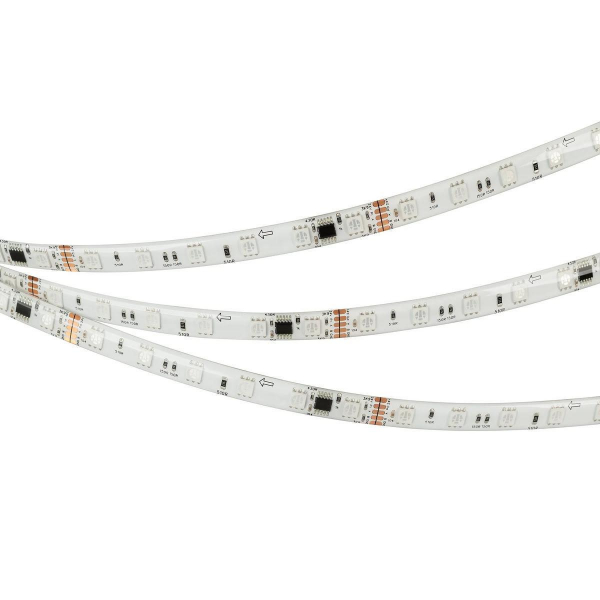Светодиодная лента герметичная Arlight 14W/m 60LED/m 5060SMD разноцветный 5М DMX-SE-B60-10mm 24V 039607 Светодиодная лента герметичная Arlight 14W/m 60LED/m 5060SMD разноцветный 5М DMX-SE-B60-10mm 24V 039607