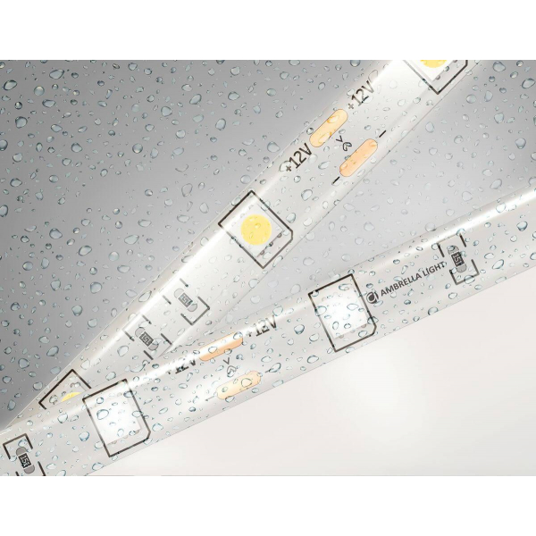 Светодиодная влагозащищенная лента Ambrella Light 7,2W/m 30LED/m 5050SMD дневной белый 5M GS1902 Светодиодная влагозащищенная лента Ambrella Light 7,2W/m 30LED/m 5050SMD дневной белый 5M GS1902