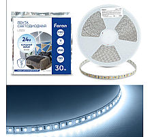 Светодиодная лента Feron 11W/m 120LED/m 2835SMD 6000К 30M LS501 53088