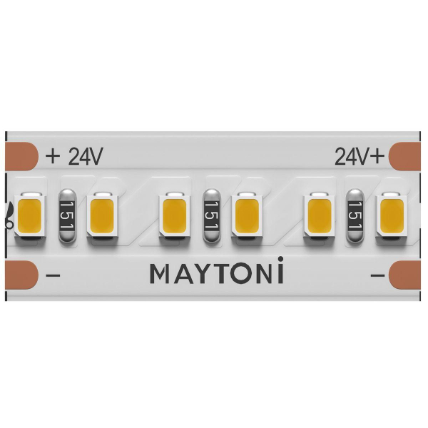 Светодиодная лента Maytoni 8W/m 300LED/m 2216SMD теплый белый 5M 201061 Светодиодная лента Maytoni 8W/m 300LED/m 2216SMD теплый белый 5M 201061