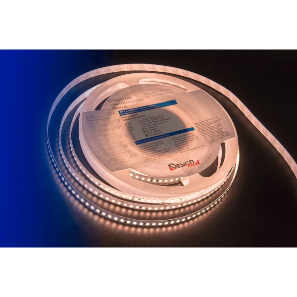 Светодиодная лента DesignLed DSG 2835 WW 168L-V24-IP33, 2700 K, 840 LED, 17W/m, 5000*10*2 mm, LUX 001821