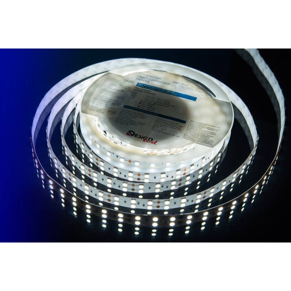 Светодиодная влагозащищенная лента DesignLed 28,8W/m 120LED/m 5050SMD холодный белый 5M 000522