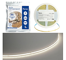 Светодиодная лента Feron LS532 10W/m 320LED/m 2110SMD 4000K 5M 51845