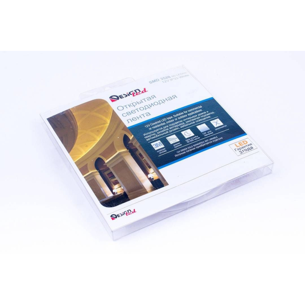 Светодиодная влагозащищенная лента DesignLed 4,8W/m 60LED/m 3528SMD холодный белый 5M 000524