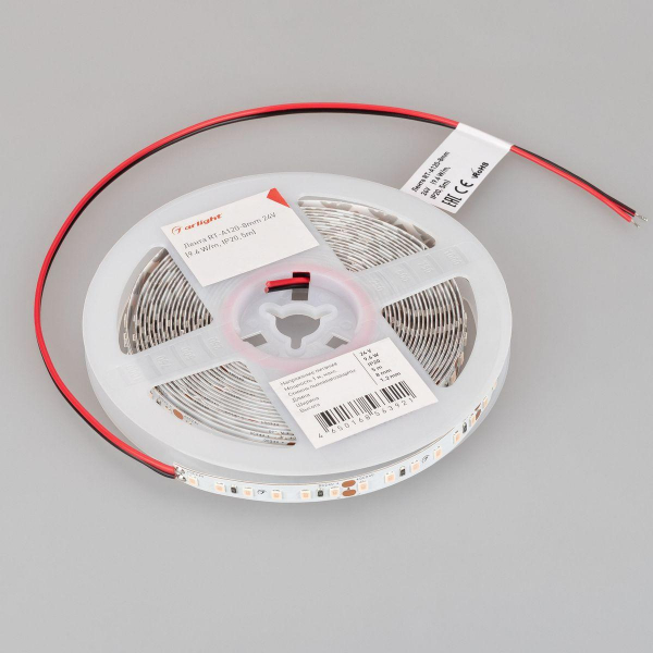 Светодиодная лента Arlight 6W/m 120Led/m 2835SMD персиковый 5M RT-A120-8mm 24V Peach Fuzz 047719 Светодиодная лента Arlight 6W/m 120Led/m 2835SMD персиковый 5M RT-A120-8mm 24V Peach Fuzz 047719