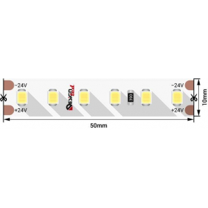 Светодиодная влагозащищенная лента DesignLed 14,4W/m 120LED/m 2835SMD холодный белый 5M 004500