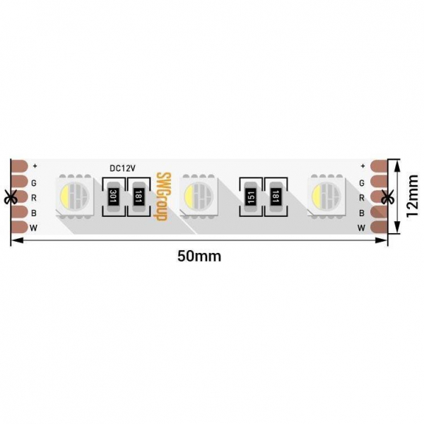 Светодиодная лента SWG 19,2W/m 60LED/m 5050SMD разноцветный/ теплый белый 5M 005012 Светодиодная лента SWG 19,2W/m 60LED/m 5050SMD разноцветный/ теплый белый 5M 005012