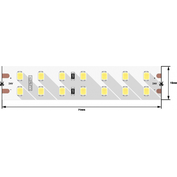 Светодиодная влагозащищенная лента DesignLed 18W/m 196LED/m 2835SMD теплый белый 5M 000529 Светодиодная влагозащищенная лента DesignLed 18W/m 196LED/m 2835SMD теплый белый 5M 000529