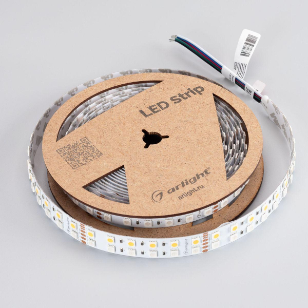 Светодиодная лента Arlight 32W/m 144Led/m 5060SMD разноцветный/теплый белый 5M RT-B144-19mm 24V RGBW-Warm 012327(3) Светодиодная лента Arlight 32W/m 144Led/m 5060SMD разноцветный/теплый белый 5M RT-B144-19mm 24V RGBW-Warm 012327(3)