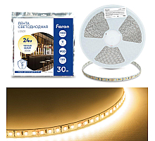 Светодиодная лента Feron 11W/m 120LED/m 2835SMD 3000К 30M LS501 53086