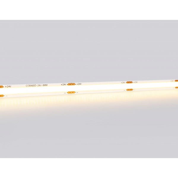 Светодиодная лента Ambrella Light 12W/m 480LED/m COB теплый белый 5M GS4701 Светодиодная лента Ambrella Light 12W/m 480LED/m COB теплый белый 5M GS4701