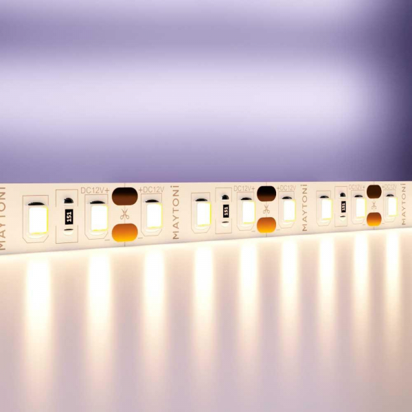 Светодиодная лента Maytoni Technical 9,6W/m 120LED/m 2835SMD теплый белый 5M 10108 Светодиодная лента Maytoni Technical 9,6W/m 120LED/m 2835SMD теплый белый 5M 10108