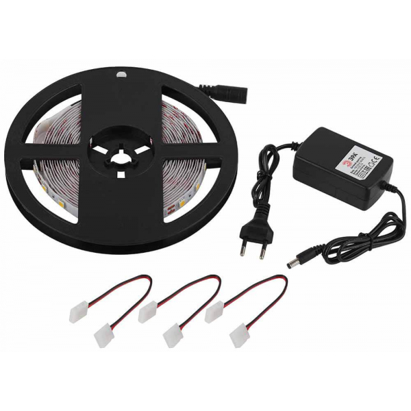 Светодиодная лента ЭРА 14,4W/m 60LED/m 5050SMD теплый белый 5M 5050kit-14,4-60-12-IP20-2700-5m Б0043066 Светодиодная лента ЭРА 14,4W/m 60LED/m 5050SMD теплый белый 5M 5050kit-14,4-60-12-IP20-2700-5m Б0043066