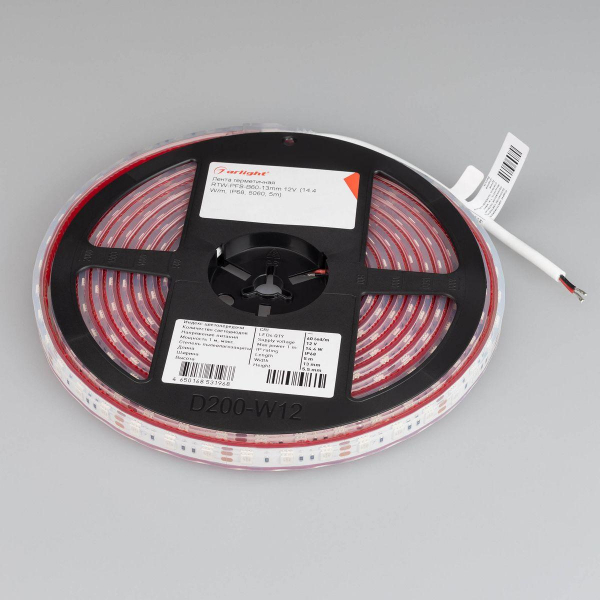 Светодиодная влагозащищенная лента Arlight 4W/m 60Led/m 5060SMD синий 5M RTW-PFS-B60-13mm 12V Blue 036280 Светодиодная влагозащищенная лента Arlight 4W/m 60Led/m 5060SMD синий 5M RTW-PFS-B60-13mm 12V Blue 036280