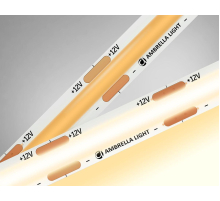 Светодиодная лента Ambrella Light 10W/m 320LED/m COB теплый белый 5M GS2601