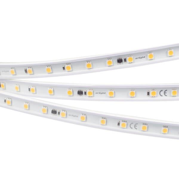 Светодиодная влагозащищенная лента Arlight 8W/m 54LED/m 5060SMD холодный белый 10M 029403(2) Светодиодная влагозащищенная лента Arlight 8W/m 54LED/m 5060SMD холодный белый 10M 029403(2)
