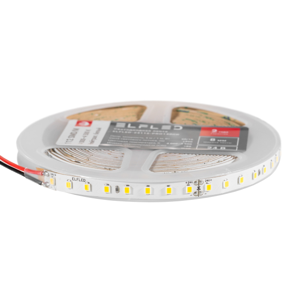 Лента светодиодная ELFLED PRO140, 112/м (2835), 24В, 10Вт/м, 5м, белый нейтральный 4000-4500К ELFLED-24112-PRO140nw