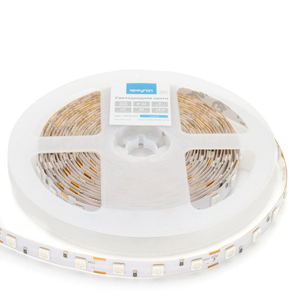 Светодиодная лента Apeyron 14,4W/m 60LED/m 5050SMD синий 5M 00-50 Светодиодная лента Apeyron 14,4W/m 60LED/m 5050SMD синий 5M 00-50