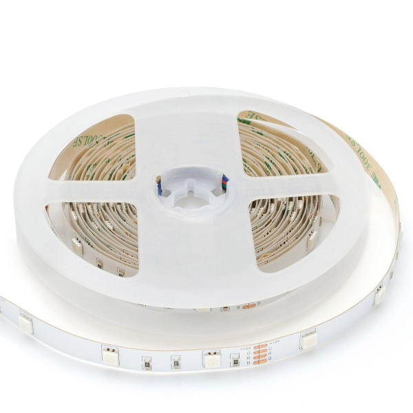 Светодиодная лента OGM 7,2W/m 30LED/m 5050SMD разноцветная 5M LSE-159 Светодиодная лента OGM 7,2W/m 30LED/m 5050SMD разноцветная 5M LSE-159