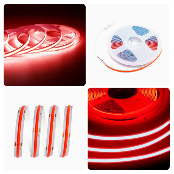 Светодиодная лента Apeyron 14W/m 512LED/m COB красный 3M 209ОО