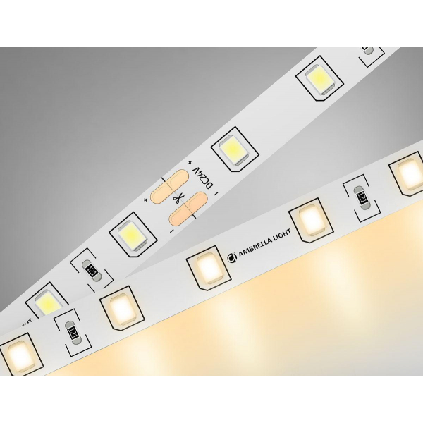 Светодиодная лента Ambrella Light 6W/m 60LED/m 2835SMD теплый белый 5M GS3001 Светодиодная лента Ambrella Light 6W/m 60LED/m 2835SMD теплый белый 5M GS3001