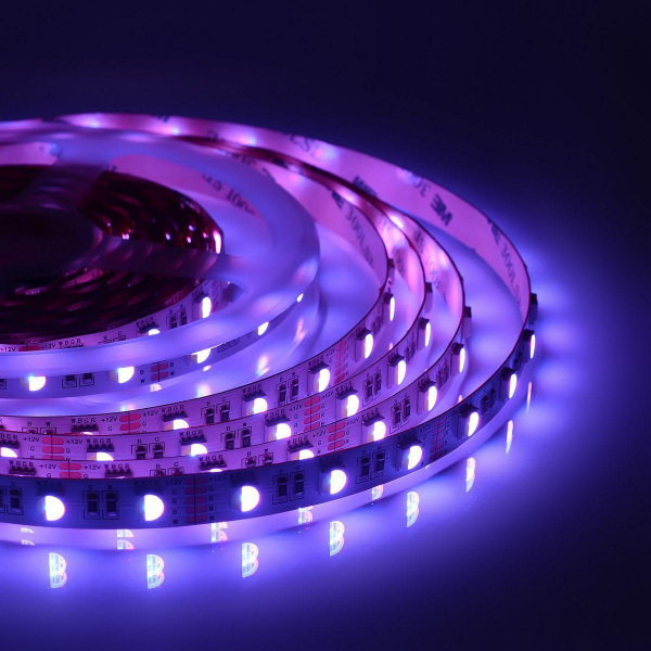 Светодиодная лента Apeyron 14,4W/m 60LED/m 5050SMD разноцветная/холодный белый 5M 00-109 Светодиодная лента Apeyron 14,4W/m 60LED/m 5050SMD разноцветная/холодный белый 5M 00-109