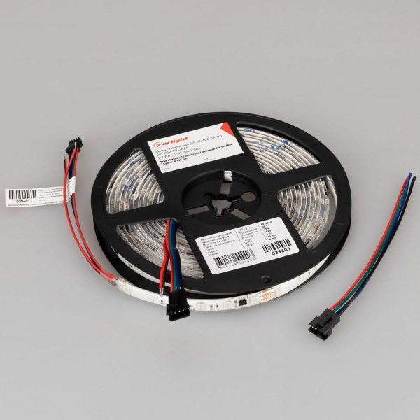 Светодиодная лента Arlight 12W/m 60LED/m 5060SMD разноцветный 5М SPI-SE-B60-10mm 24V 039601 Светодиодная лента Arlight 12W/m 60LED/m 5060SMD разноцветный 5М SPI-SE-B60-10mm 24V 039601