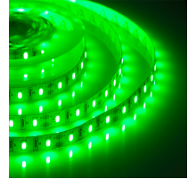 Лента светодиодная герметичная ELF GERMES, 300SMD (2835), 12В, IP65, 5м, зеленая ELF-300SMD2835-GERMES-G
