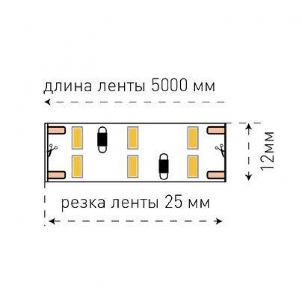 Светодиодная лента SWG 24W/m 240LED/m 3014SMD теплый белый 5M 001699 Светодиодная лента SWG 24W/m 240LED/m 3014SMD теплый белый 5M 001699