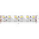 Светодиодная лента SWG 28,8W/m 120LED/m 5050SMD RGB/ теплый белый 5M 901044