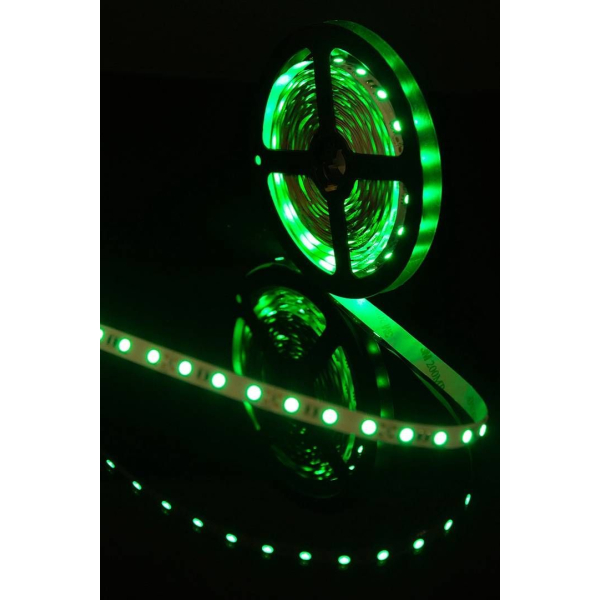 Светодиодная лента SWG 14,4W/m  60Led/m 5050SMD зеленый 5M SWG560-12-14.4-G-М 009706