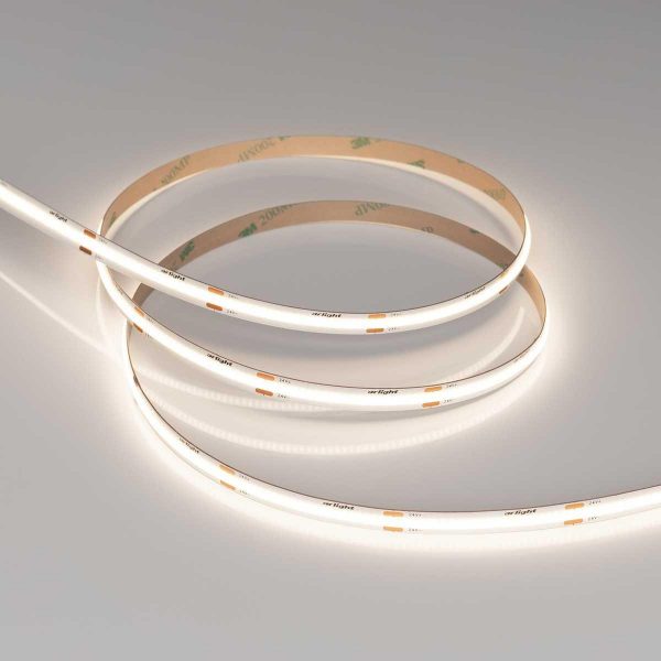 Светодиодная лента Arlight 8W/m 480LED/m CSP дневной белый 5M COB-X480-8mm 24V Day4000 039058 Светодиодная лента Arlight 8W/m 480LED/m CSP дневной белый 5M COB-X480-8mm 24V Day4000 039058