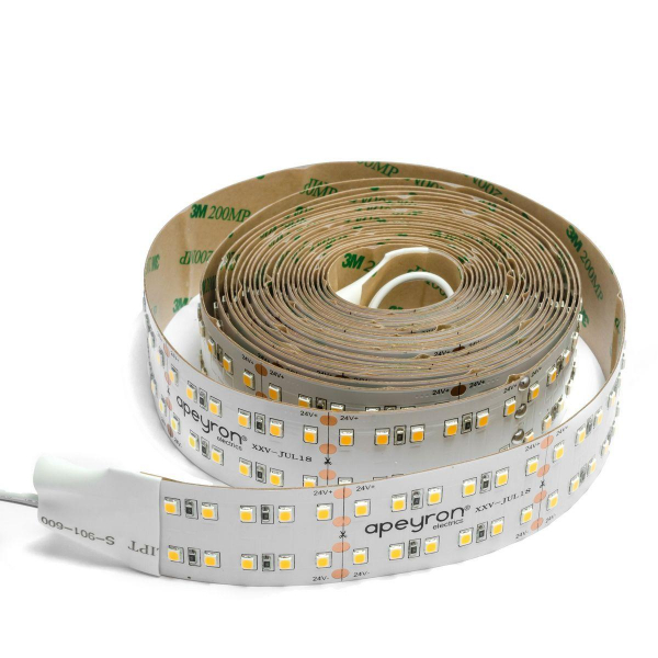 Светодиодная лента Apeyron 26W/m 240LED/m 2835SMD дневной белый 5M 00-314 Светодиодная лента Apeyron 26W/m 240LED/m 2835SMD дневной белый 5M 00-314