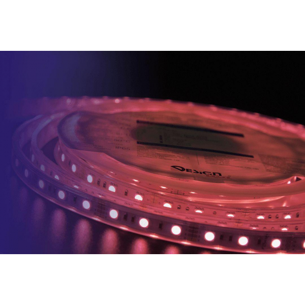 Светодиодная влагозащищенная лента DesignLed 14,4W/m 60LED/m 5050SMD разноцветный 5M 001489 Светодиодная влагозащищенная лента DesignLed 14,4W/m 60LED/m 5050SMD разноцветный 5M 001489