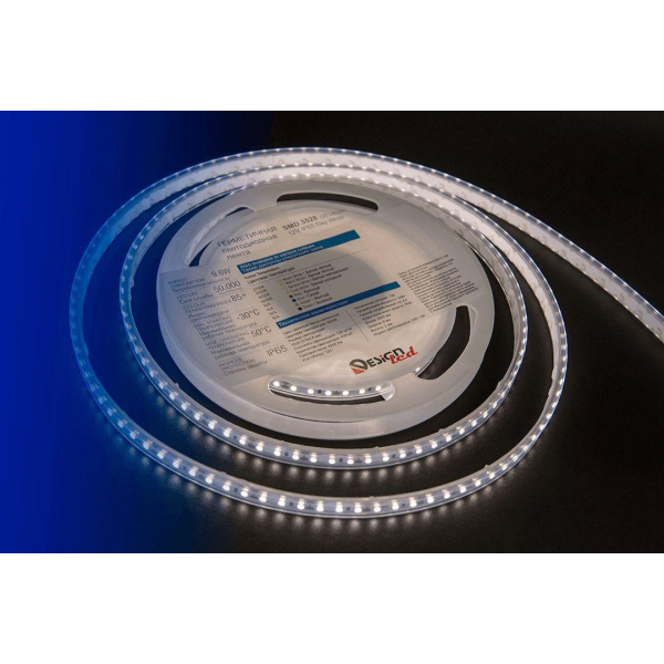 Светодиодная влагозащищенная лента DesignLed 9,6W/m 120LED/m 3528SMD нейтральный белый 5M 002369 Светодиодная влагозащищенная лента DesignLed 9,6W/m 120LED/m 3528SMD нейтральный белый 5M 002369