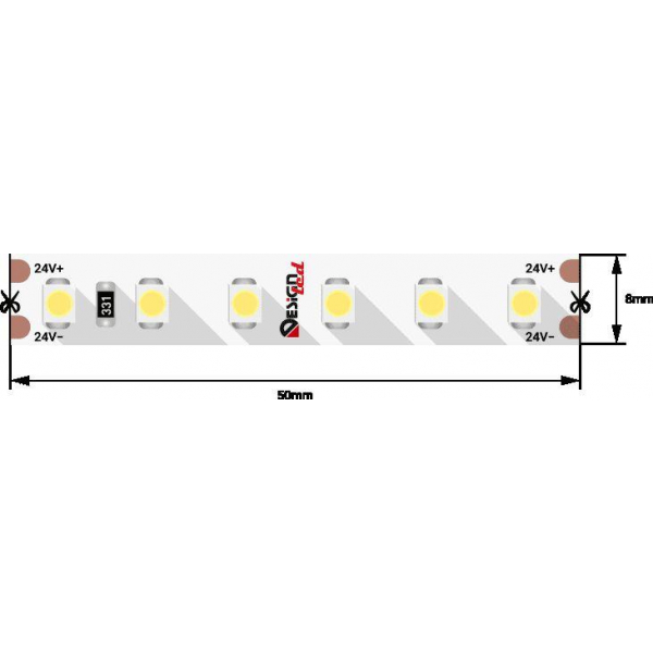 Светодиодная влагозащищенная лента DesignLed 9,6W/m 120LED/m 3528SMD холодный белый 5M 002482 Светодиодная влагозащищенная лента DesignLed 9,6W/m 120LED/m 3528SMD холодный белый 5M 002482