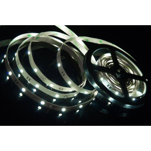 Светодиодная лента SWG 7,2W/m  30Led/m 5050SMD холодный белый 5M SWG530-12-7.2-W-М 009261